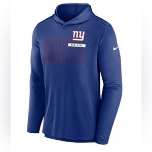 Nike Men's Medium New York Giants Performance Hooded Long Sleeve Dri-Fit